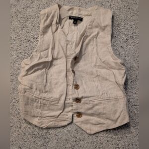 Banana Republic Cream Vest